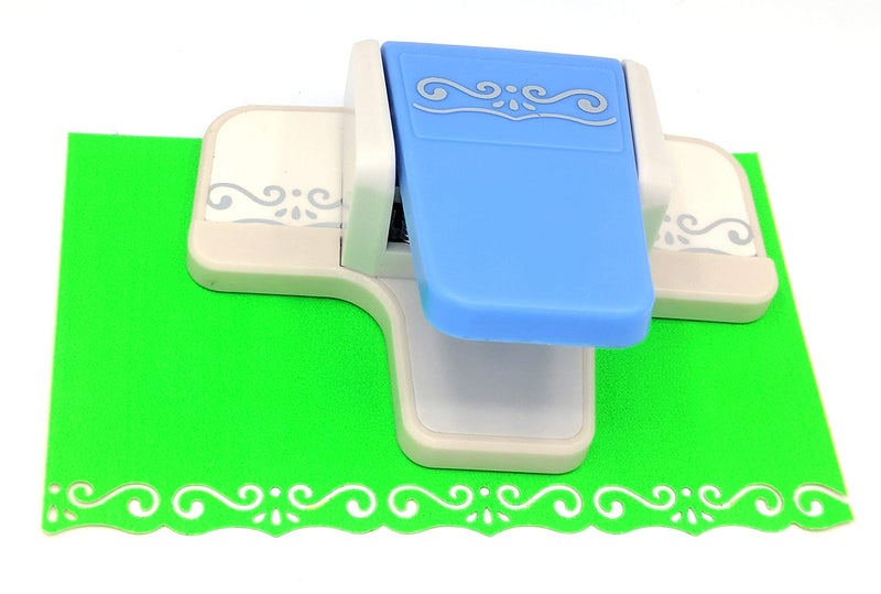 Kucaa Handmade Scrapbooking Edge Puncher Fancy Border Punch S Heart Dolphin Design DIY Paper Cutter (S-Shape) - Image 4
